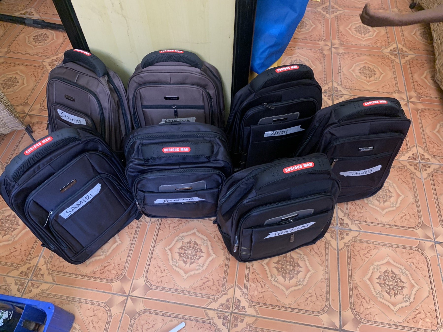 New backpacks for pupils